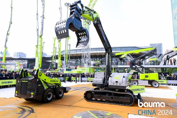 Zoomlion’s green driverless equipment on display at bauma CHINA 2024