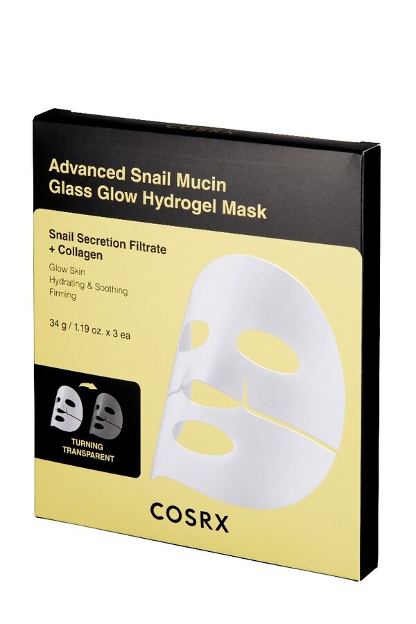 COSRX Unveils The New Advanced Snail Mucin Glass Glow Hydrogel Mask