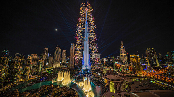 Emaar's New Year's Eve Extravaganza at the Burj Khalifa. Credit: Emaar