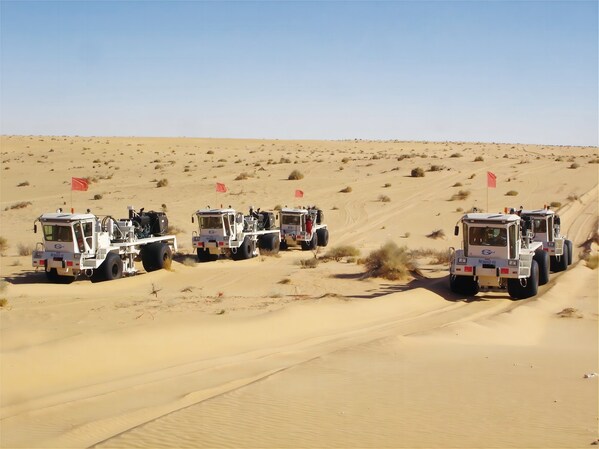 Sinopec’s First Geophysical Exploration Project in Algeria. (PRNewsfoto/SINOPEC)