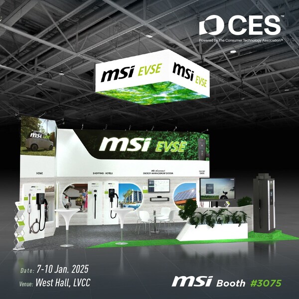 MSI EV Chargers Booth_CES 2025