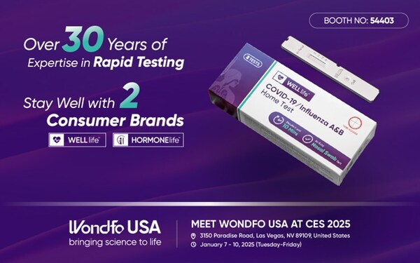 CISION PR Newswire - Wondfo Brings Fast and Reliable Rapid Testing Solution Brands to CES 2025