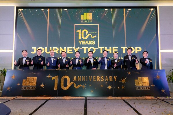 JS Land PLC 10th Anniversary Gala Event at Novotel Phnom Penh on December 13, 2024. (PRNewsfoto/JS Group)