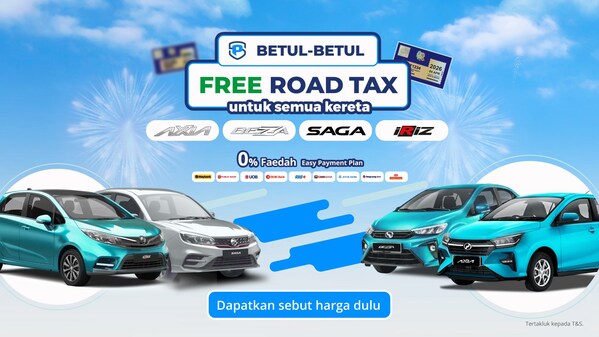 Enjoy FREE road tax for Perodua Axia, Perodua Bezza, Proton Saga, and Proton Iriz, plus up to 70% discount on road tax for other models with PolicyStreet!