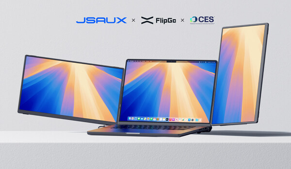 CISION PR Newswire - JSAUX unveils the new FlipGo Horizon Dual Monitor at CES 2025