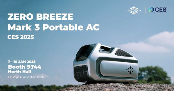 ZERO BREEZE Unveils its Revolutionary Mark 3 Portable Air Conditioner at CES 2025