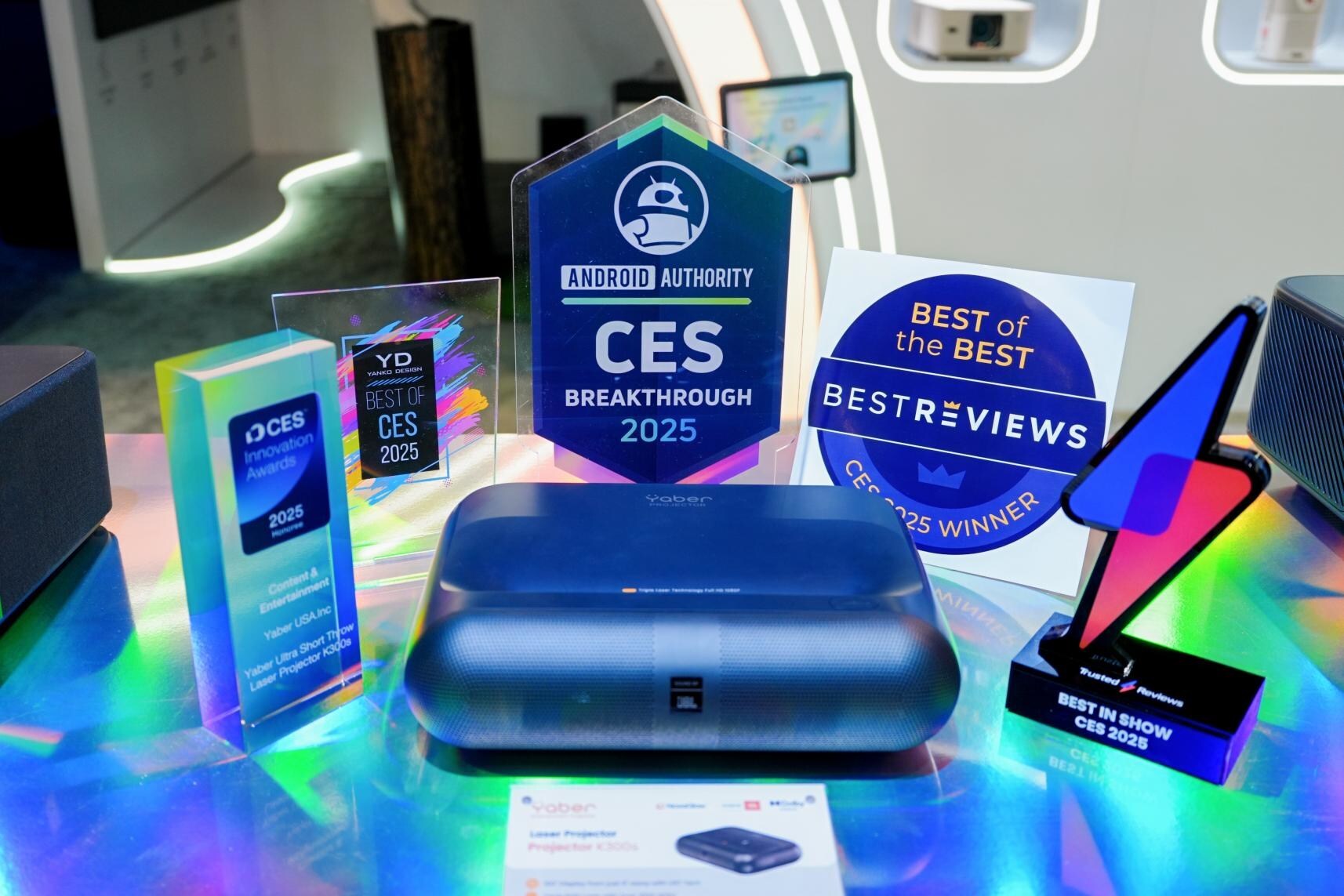 Yaber Shines at CES 2025 with AwardWinning K300s UST Laser Projector