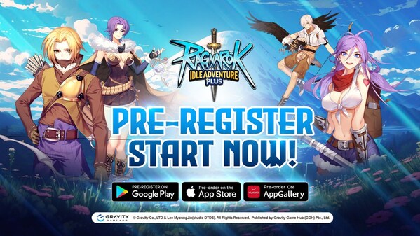 Ragnarok Idle Adventure Plus Pre-Registration (PRNewsfoto/Gravity Game Hub (GGH) Pte. Ltd.)