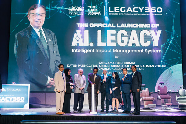 The Hon. Dato Sri Abdul Karim Rahman Hamzah, representing the Premier of Sarawak, The Right Honourable Datuk Patinggi Tan Sri (Dr) Abang Haji Abdul Rahman Zohari bin Tun Datuk Abang Haji Openg, launched the world's first business event legacy management system.