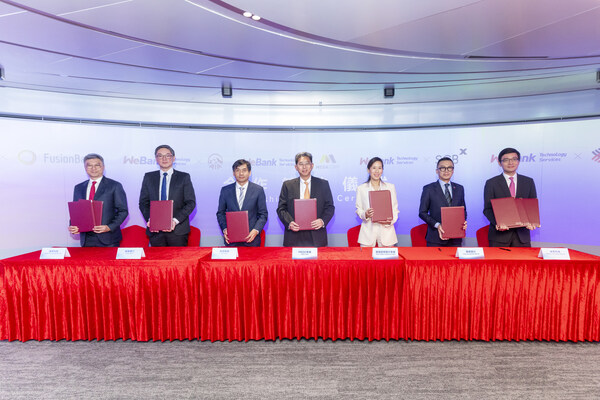 WeBank Technology Services Partnership Signing Ceremony (PRNewsfoto/WeBank Technology Services)