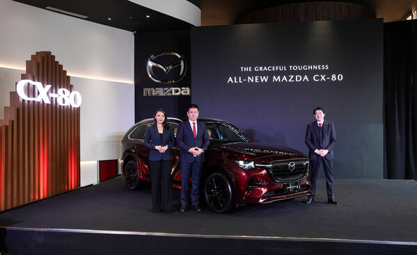 The All-New Mazda CX-80 Officially Launched: A New Era of Mazda Premium Plug-in Hybrid SUVs in Indonesia Begins (PRNewsfoto/PT Eurokars Motor Indonesia (EMI))