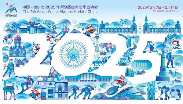 Poster Sukan Musim Sejuk Asia ke-9 Harbin, China