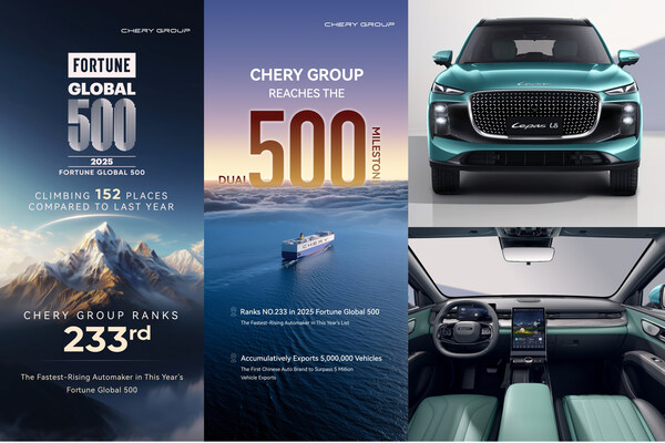 Chery Group Achieves "Double 500" Milestone, Empowering LEPAS's Globalization