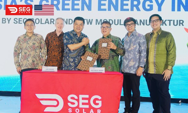 SEG Solar’s Exclusive distribution agreement signing ceremony in Batang, Central Java.