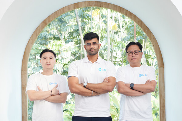 Blitz Founding Team (from left to right): William So (CFO), Saivya Chauhan (CEO), Charles (COO)