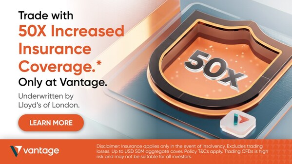 Vantage Semakin Berkomitmen Melindungi Klien dengan Menyediakan Proteksi Asuransi Senilai 50 Juta USD Vantage Semakin Berkomitmen Melindungi Klien dengan Menyediakan Proteksi Asuransi Senilai 50 Juta USD