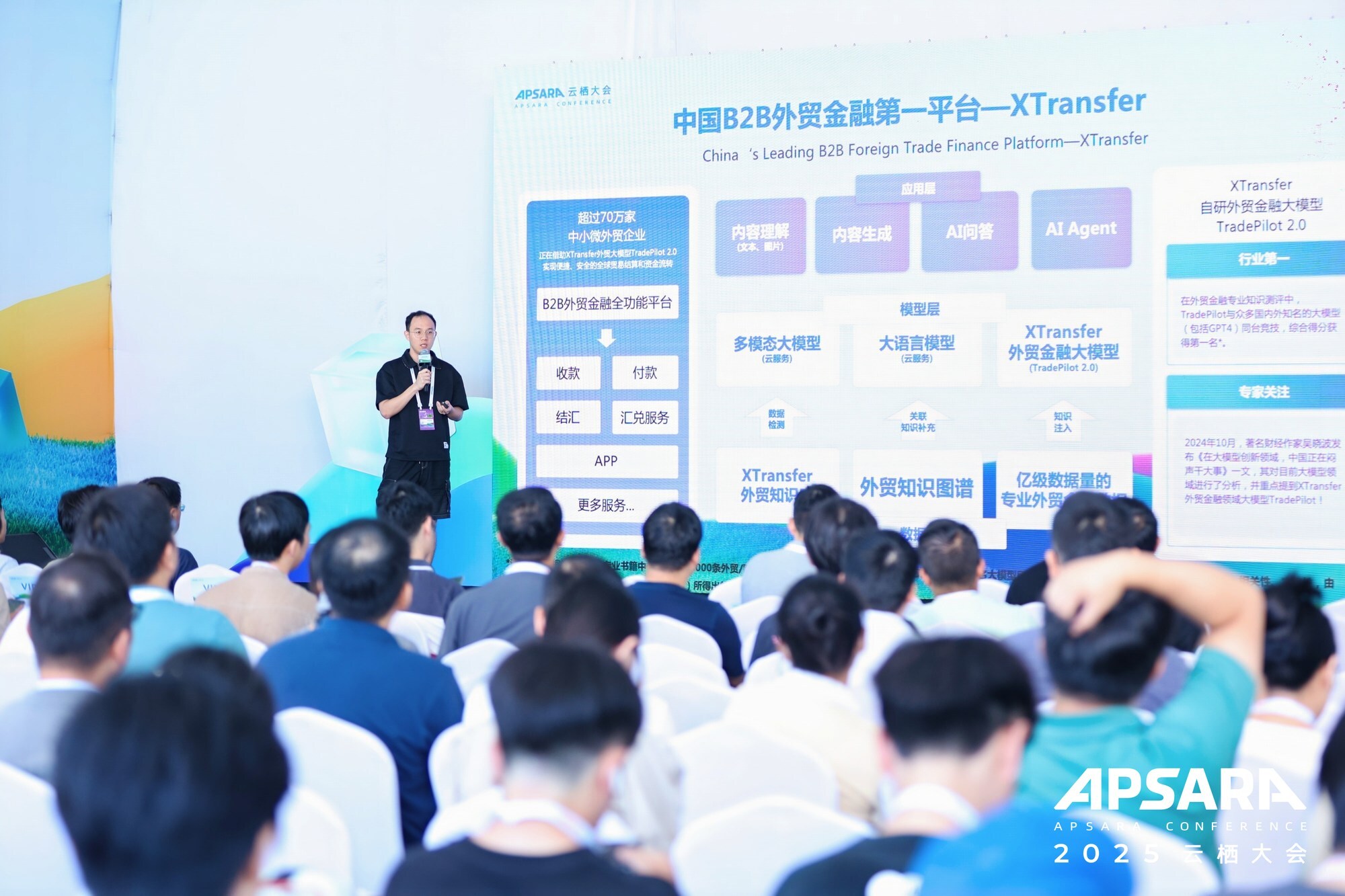 XTransfer資深算法工程師李元吉在大會上進行主題演講 XTransfer資深算法工程師李元吉在大會上進行主題演講