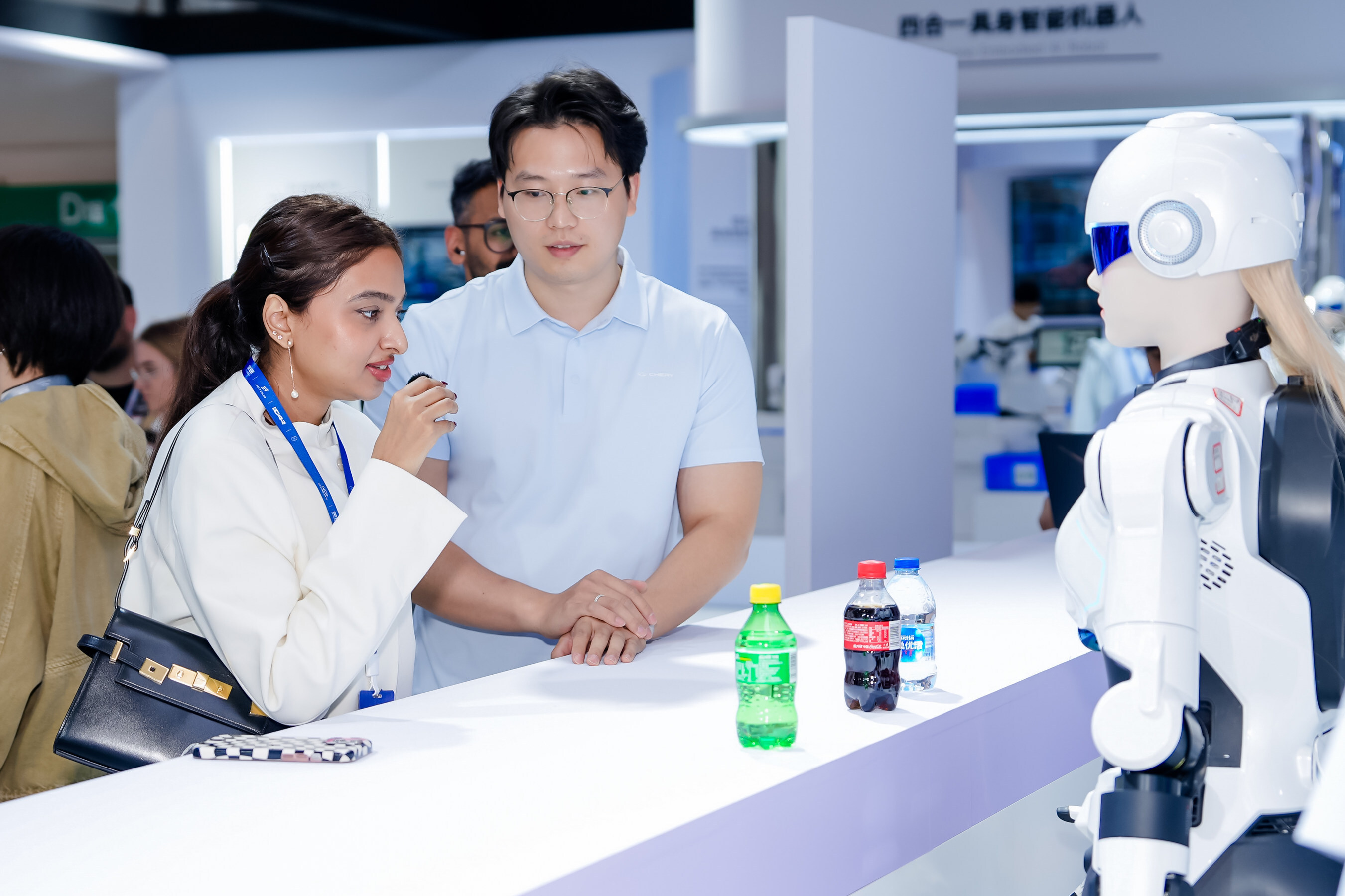 AiMOGA Robot interactive experience zone outside the venue AiMOGA Robot interactive experience zone outside the venue