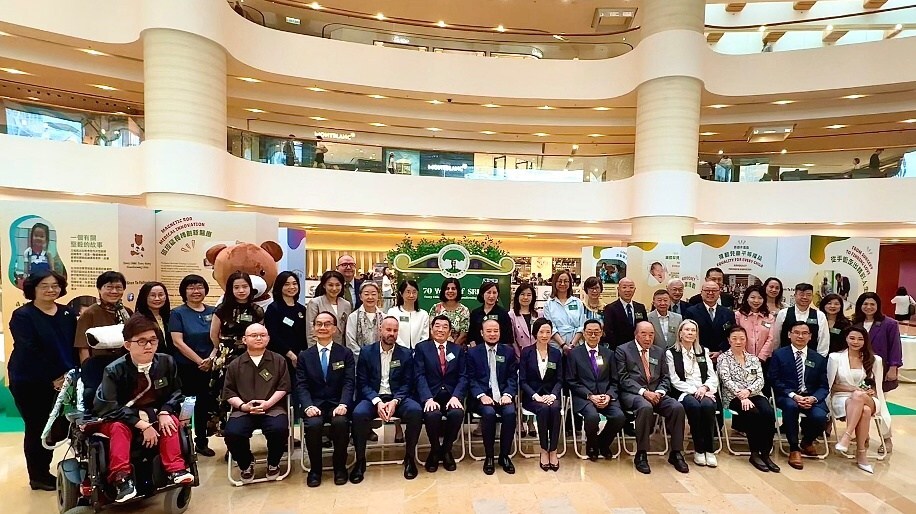 Group Photo of Honourable Guests attending "SRDC - Pioneers for 70 Years" Impact Story Exhibition Opening Ceremony