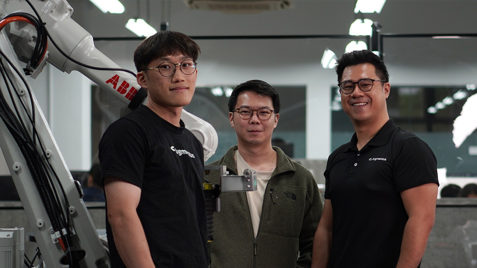 Augmentus Founders. From left to right – Chong Voon Foo, Leong Yong Shin, Daryl Lim.
