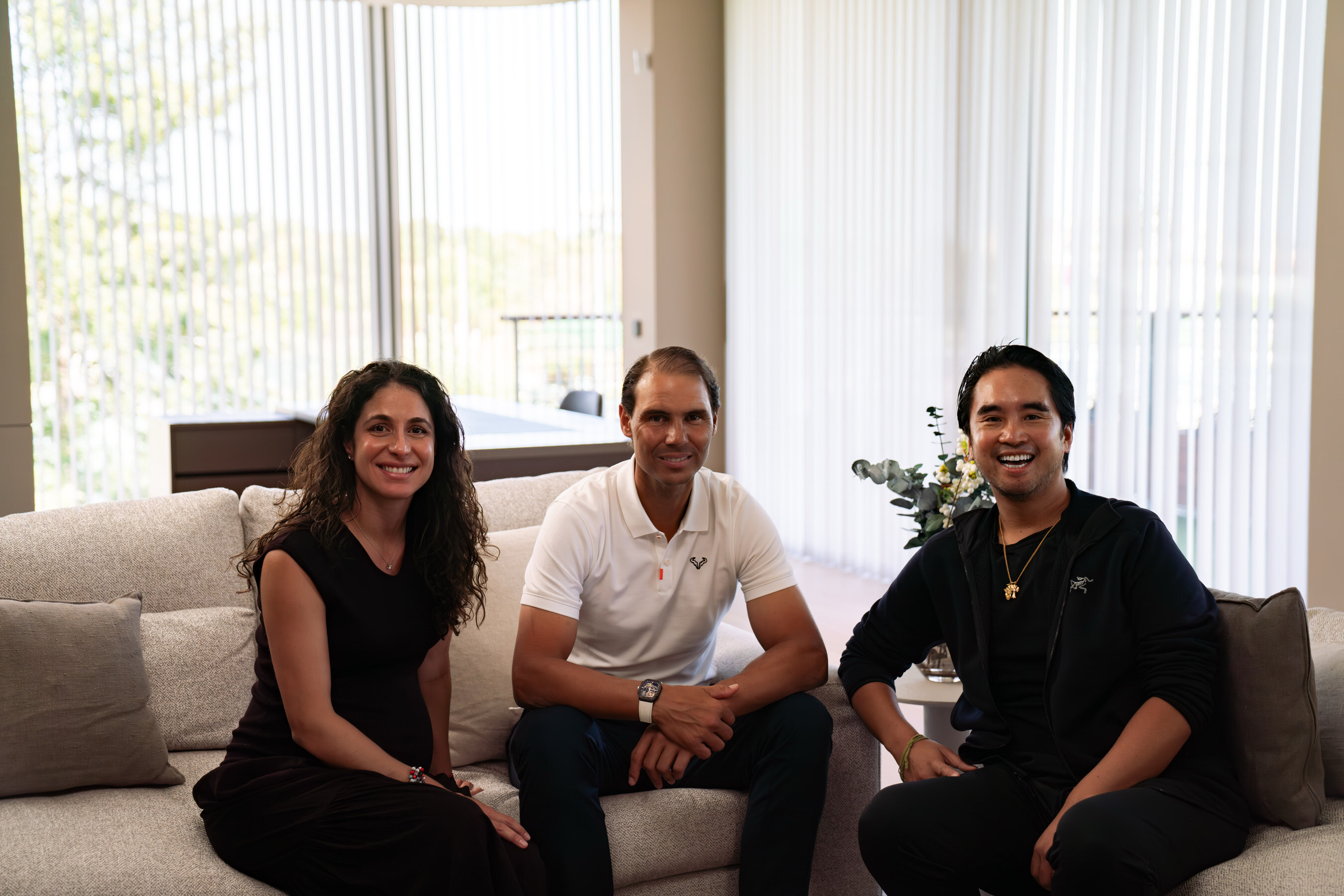 (From right) Dr. Adrian Cheng of The WEMP Foundation, Mr. Rafael Nadal and Ms. María Francisca Perelló of Rafa Nadal Foundation discussed the collaboration for The Children Ball at the Rafa Nadal Academy by Movistar in Manacor, Spain (Rafa’s hometown) in mid-2025. (From right) Dr. Adrian Cheng of The WEMP Foundation, Mr. Rafael Nadal and Ms. María Francisca Perelló of Rafa Nadal Foundation discussed the collaboration for The Children Ball at the Rafa Nadal Academy by Movistar in Manacor, Spain (Rafa’s hometown) in mid-2025.