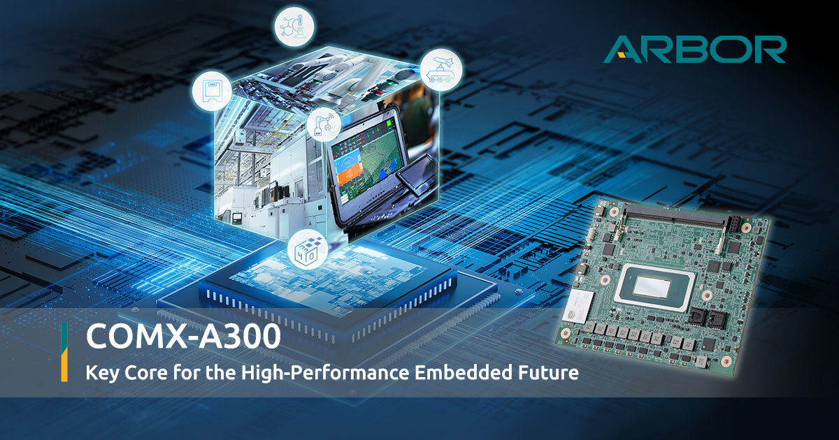 ARBOR Technology Unveils COMX-A300: High-Performance COM-HPC Module Powered by Intel® Core™ Ultra Processors