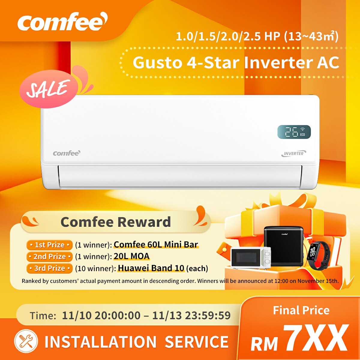 Get Ready for 11.11! Comfee Brings Big Savings and Handy Perks