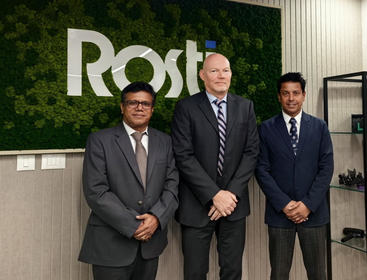 Purushothaman T K, Managing Director, ROSTI Integrated Manufacturing Solution (India) Private Limited; Jonas Persson, CEO, ROSTI Group; Pat Williams, Senior Vice President of ROSTI Asia