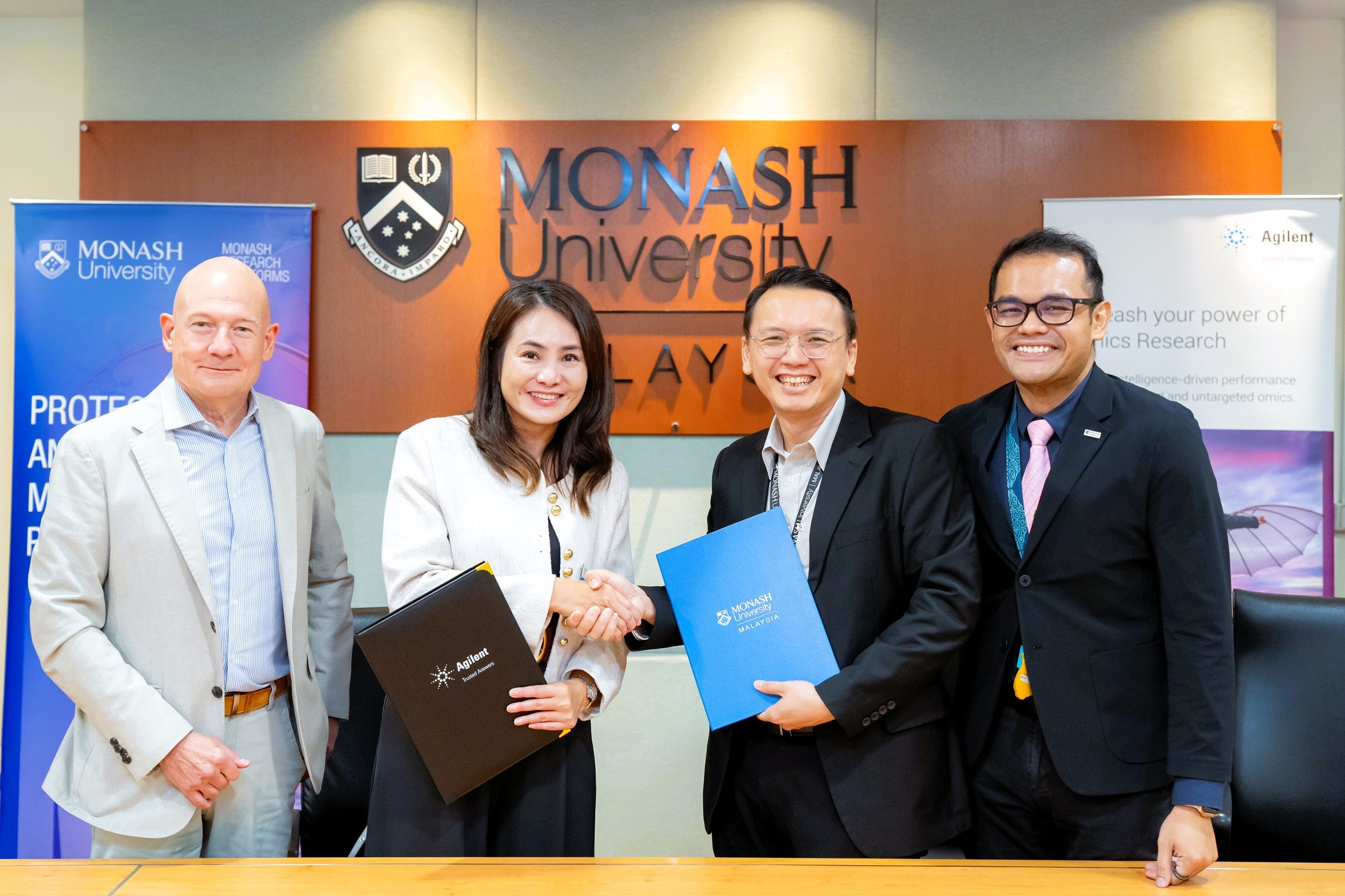 Representatives from Agilent Technologies and Monash University Malaysia at the MOU signing ceremony in Sunway, Malaysia on December 4, 2025.