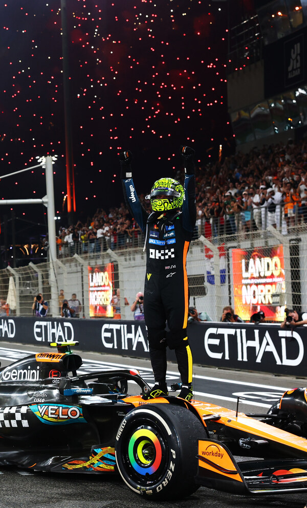 VELO AND THE McLAREN FORMULA 1® TEAM’S FAN-DESIGNED LIVERY TAKES CENTRE STAGE AS LANDO NORRIS WINS 2025 DRIVERS’ CHAMPIONSHIP IN ABU DHABI