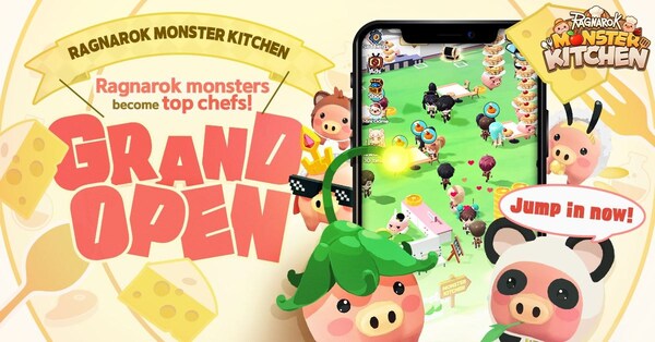 Gravity Launches Hybrid Casual Game 'Ragnarok Monster Kitchen' Worldwide!