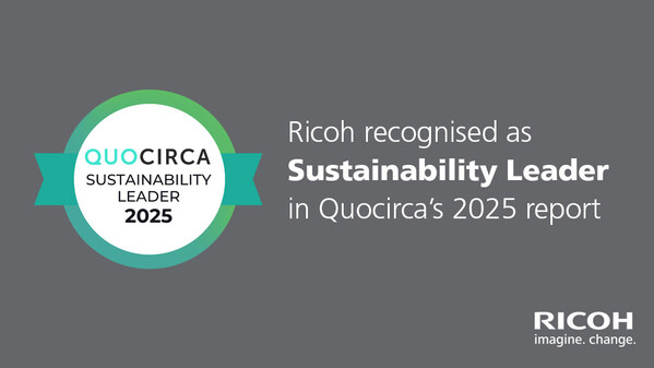 Ricoh recognised as a Sustainability Leader in Quocirca’s 2025 report, reflecting its ongoing commitment to sustainable innovation across operations, supply chain, and customer solutions.