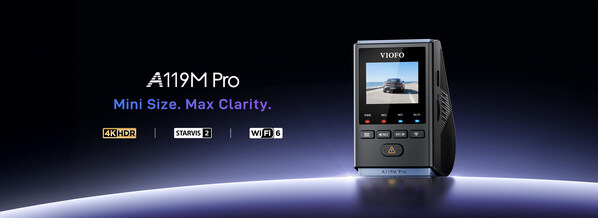 The VIOFO A119M Pro is a compact dashcam with true 4K Ultra HD clarity, enhanced night vision, and built-in parking mode—offering sharp, reliable coverage day and night at a highly affordable price.