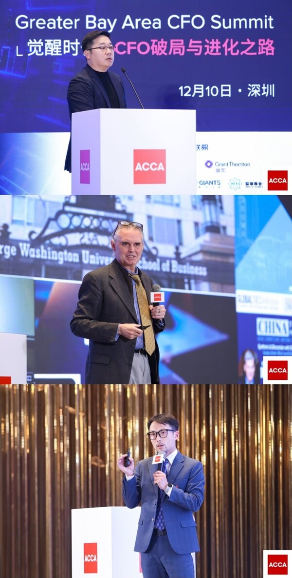 ACCA中國專家智庫成員、三一集團董事長助理 馮海,亞利桑那州立大學雷鳥全球管理學院全球領導力教授及中國項目執行主任 Dr. Doug Guthrie,ACCA 中國政策洞察總監 陳正潔 發表主題演講 ACCA中國專家智庫成員、三一集團董事長助理 馮海,亞利桑那州立大學雷鳥全球管理學院全球領導力教授及中國項目執行主任 Dr. Doug Guthrie,ACCA 中國政策洞察總監 陳正潔 發表主題演講