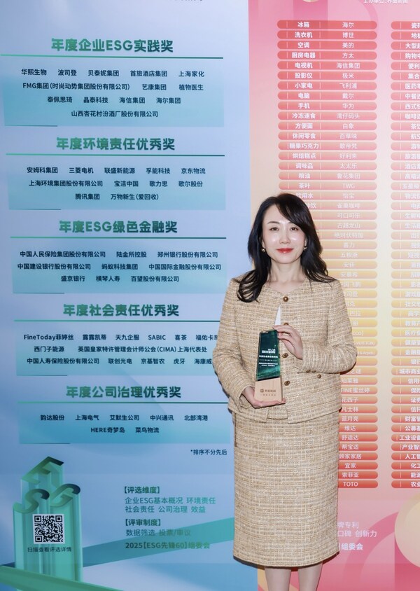 Vicky Li李颖女士在颁奖现场 Vicky Li李颖女士在颁奖现场