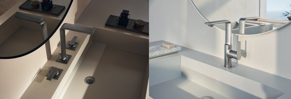 從左到右：緞影黑；皓月銀