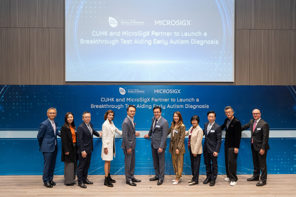 Ceremony that marks the partnership of CU Medicine and MicroSigX in launching a breakthrough test to aid early autism diagnosis.
