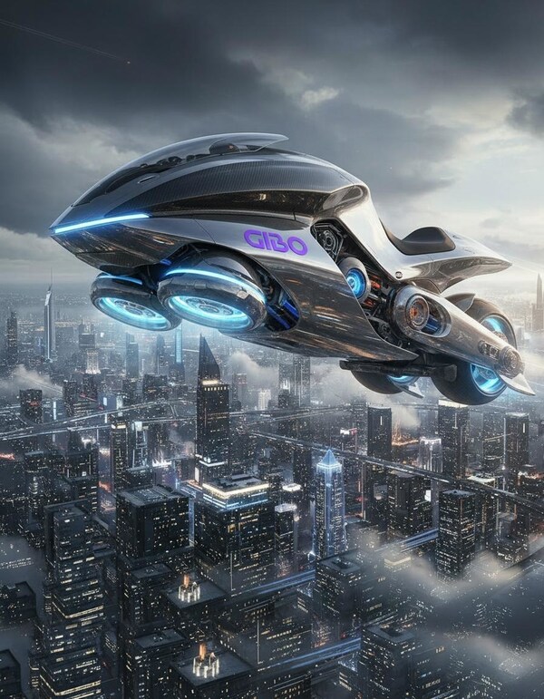 GIBO AI-Powered Manned eVTOL Aircraft Concept Design GIBO AI-Powered Manned eVTOL Aircraft Concept Design