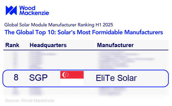 Ranked No. 8 Globally | Wood Mackenzie Releases Global Solar Module Manufacturer Ranking