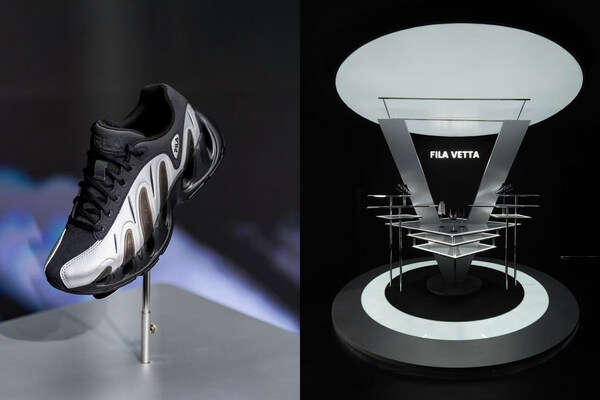 「智酷新生」展区V字中心装置呈现V形结构理念 「智酷新生」展区V字中心装置呈现V形结构理念