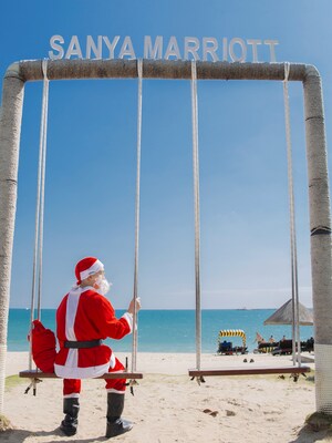 三亚亚龙湾万豪度假酒店-海边圣诞
