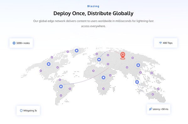 EdgeOne’s global network includes more than 3,200 edge nodes