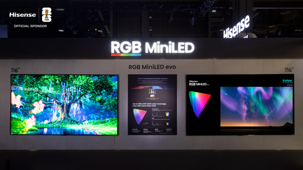 海信在CES 2026首發116UXS與XR10 推動RGB MiniLED邁入新紀元