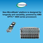 Supermicro推出业界最高密度AMD EPYC™ 4005系列MicroBlade®，适用于云、边缘和SaaS工作负载